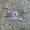 Congo Ecobank bank visa debit card PSD scan and photo-realistic snapshot, 2 in 1