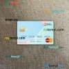 Costa Rica Improsa bank mastercard PSD scan and photo taken image, 2 in 1