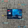 Costa Rica The Bank of Costa Rica (BCR) visa business card PSD scan and photo-realistic snapshot, 2 in 1