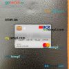 Costa Rica The Bank of Costa Rica master debit card PSD scan and photo taken image, 2 in 1