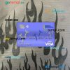 Costa Rica banco nacional bank visa card PSD scan and photo-realistic snapshot, 2 in 1