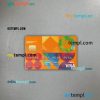 Croatia Podravska bank visa card PSD scan and photo-realistic snapshot, 2 in 1