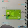 Cuba Metropolitano bank visa card PSD scan and photo-realistic snapshot, 2 in 1
