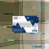 Cyprus Alpha bank visa debit card PSD scan and photo-realistic snapshot, 2 in 1