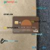 Cyprus Ancoria bank visa card PSD scan and photo-realistic snapshot, 2 in 1