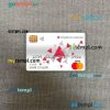 Denmark Arbejdernes landsbank bank master debit card PSD scan and photo taken image, 2 in 1