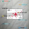 Denmark Arbejdernes landsbank bank visa debit card PSD scan and photo-realistic snapshot, 2 in 1