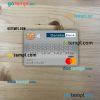 Denmark Danskebank master debit card PSD scan and photo taken image, 2 in 1
