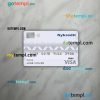 Denmark Nykredit bank visa debit card PSD scan and photo-realistic snapshot, 2 in 1