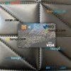 Dominican Republic Banco BID visa card PSD scan and photo-realistic snapshot, 2 in 1