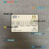 Dominican Republic Central bank visa debit card PSD scan and photo-realistic snapshot, 2 in 1
