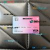 Ecuador Banco Interamericano de desarrollo (BID) bank visa signature card PSD scan and photo-realistic snapshot, 2 in 1
