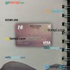 Ecuador Central bank visa signature card PSD scan and photo-realistic snapshot, 2 in 1