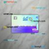 Egypt Al Ahli Bank of Kuwait visa signature card PSD scan and photo-realistic snapshot, 2 in 1