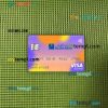 Egypt Blom bank visa electron card PSD scan and photo-realistic snapshot, 2 in 1