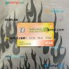 Egypt National bank visa electron card PSD scan and photo-realistic snapshot, 2 in 1