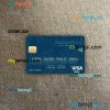 El Salvador Banco Azul de El Salvador visa debit card PSD scan and photo-realistic snapshot, 2 in 1