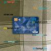 Equatorial Guinea Commerical bank Guinee Equatoriale visa debit card PSD scan and photo-realistic snapshot, 2 in 1