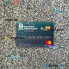 Equatorial Guinea National bank mastercard PSD scan and photo taken image, 2 in 1