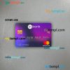 Estonia Idbank mastercard PSD scan and photo taken image, 2 in 1