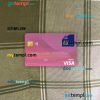 Ethiopia Dashen Bank visa debit card PSD scan and photo-realistic snapshot, 2 in 1
