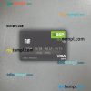 Fiji Bank of South Pacific visa debit card PSD scan and photo-realistic snapshot, 2 in 1