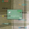 Finland Aktia Savings Bank visa debit card PSD scan and photo-realistic snapshot, 2 in 1