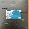 Finland Danske bank visa electron card PSD scan and photo-realistic snapshot, 2 in 1