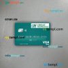 France Credit Agricole Bank visa debit card PSD scan and photo-realistic snapshot, 2 in 1