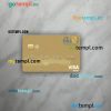 Gabon Alios France visa debit card PSD scan and photo-realistic snapshot, 2 in 1