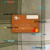 Georgia Bank of Georgia mastercard PSD scan and photo taken image, 2 in 1