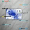 Georgia TBC bank visa classic card PSD scan and photo-realistic snapshot, 2 in 1