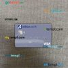 Greece Attica Bank visa debit card PSD scan and photo-realistic snapshot, 2 in 1