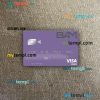 Guatemala Banco Agromercantil visa debit card PSD scan and photo-realistic snapshot, 2 in 1