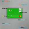 Guinea Bissau Banco Da Africa Ocidental mastercard PSD scan and photo taken image, 2 in 1