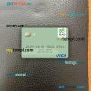 Guinea Bissau Banco Da Africa Ocidental visa debit card PSD scan and photo-realistic snapshot, 2 in 1