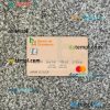 Honduras Banco de Occidente mastercard PSD scan and photo taken image, 2 in 1