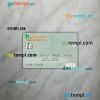 Honduras Banco de Occidente visa card PSD scan and photo-realistic snapshot, 2 in 1