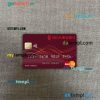 Hong Kong Bank of East Asia mastercard PSD scan and photo taken image, 2 in 1