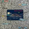 Hong Kong Bank of East Asia visa debit card PSD scan and photo-realistic snapshot, 2 in 1
