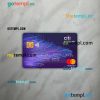 Hong Kong Citibank mastercard PSD scan and photo taken image, 2 in 1
