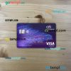 Hong Kong Citibank visa classic card PSD scan and photo-realistic snapshot, 2 in 1