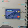 India Federal bank mastercard PSD scan and photo taken image, 2 in 1