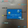 India Indian Overseas Bank visa debit card PSD scan and photo-realistic snapshot, 2 in 1