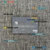 Indonesia Bank Mandiri visa debit card PSD scan and photo-realistic snapshot, 2 in 1