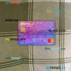 Indonesia Bank Rakyat Indonesia (BRI) mastercard PSD scan and photo taken image, 2 in 1