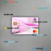 Iran Zamin Bank mastercard PSD scan and photo taken image, 2 in 1