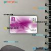 Ireland AIB bank visa classic card PSD scan and photo-realistic snapshot, 2 in 1