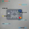 Ireland Ulster Bank Ireland mastercard PSD scan and photo taken image, 2 in 1