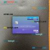 Israel Bank Leumi visa debit card PSD scan and photo-realistic snapshot, 2 in 1